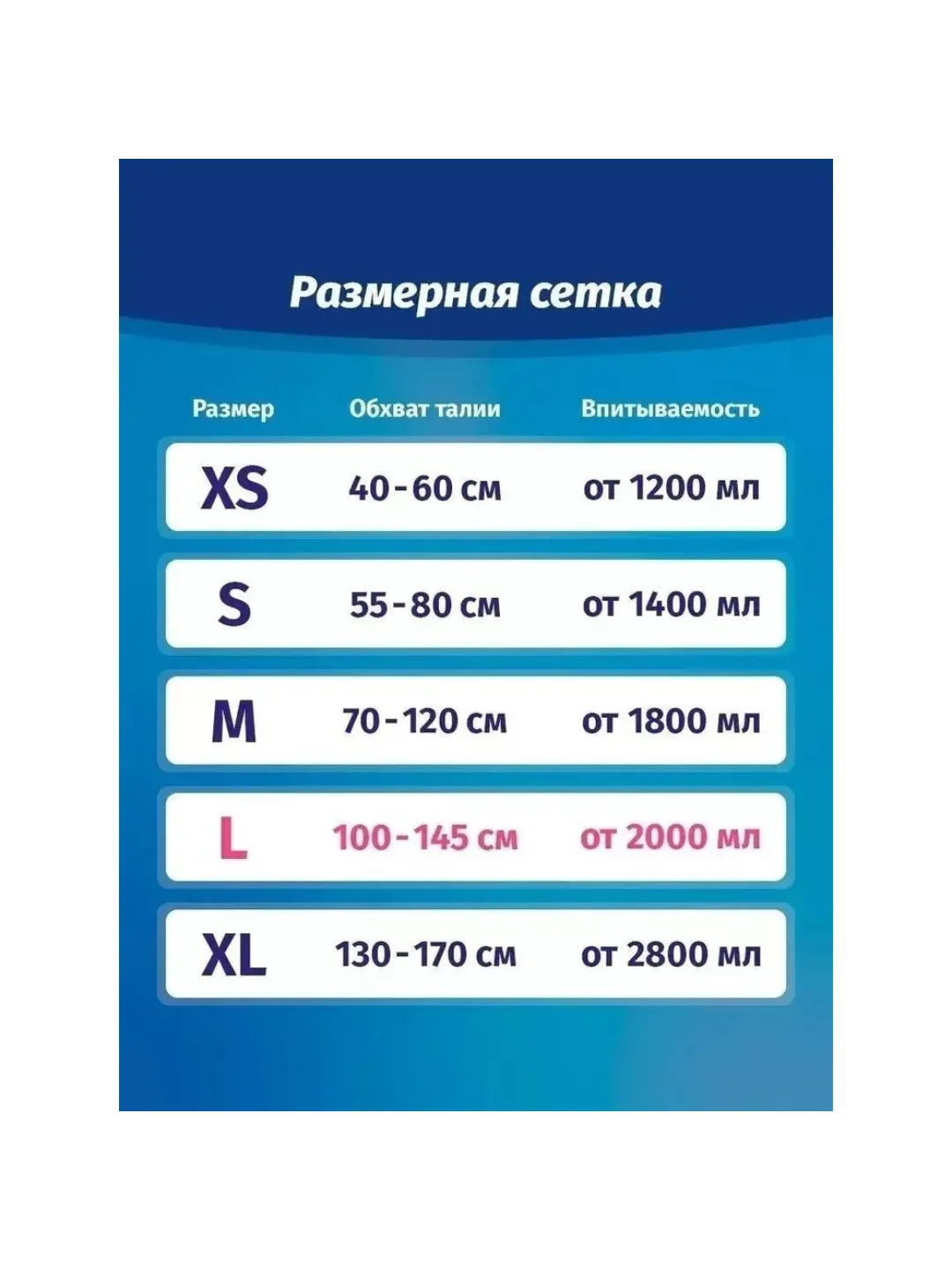 SENSO Подгузники для взрослых "Senso Med" Standart L (100-145) 30 шт