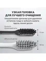 Зубная щетка Colgate с древесным углем для здоровья десен, мягкая, черная, 2 шт