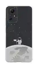 Хаки чехол прозрачный на Xiaomi Redmi Note 12S (Сяоми Редми Нот 12S), с рисунком, защита камеры
