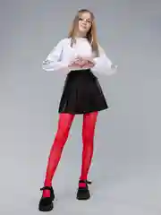 Красный колготки детские Giulia Hanna 02