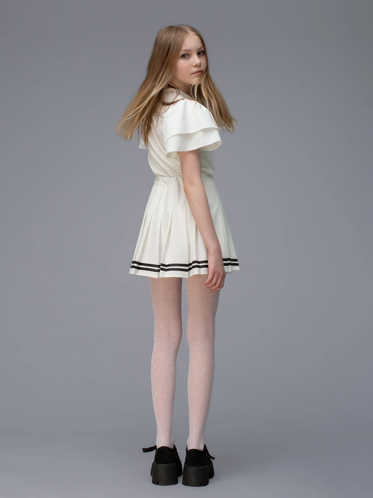 Белый колготки детские Giulia Hanna 02