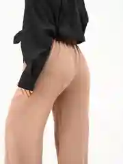 Бежевый брюки женские, широкие