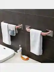 Розовый держатель настенный, для полотенец
