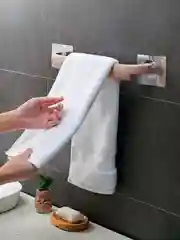 Розовый держатель настенный, для полотенец