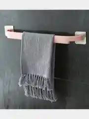 Розовый держатель настенный, для полотенец