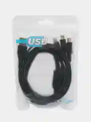 Кабель для телефона 3 в 1 (5А) Lightning, Type-c, Micro USB, Передача данных по type-c