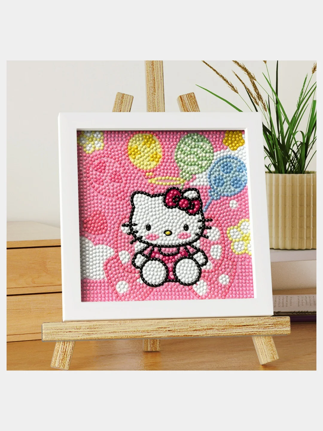 Картина алмазная мозаика детская Куроми на холсте, алмазная мозайка Hello Kitty, My Melody