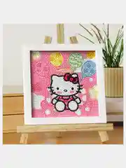 Картина алмазная мозаика детская Куроми на холсте, алмазная мозайка Hello Kitty, My Melody