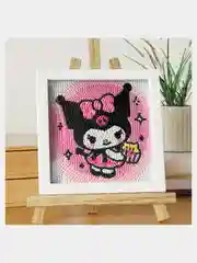 Картина алмазная мозаика детская Куроми на холсте, алмазная мозайка Hello Kitty, My Melody