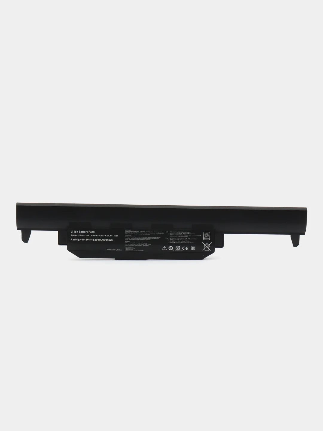 Аккумуляторная батарея для ноутбука Asus K55 (A32-K55) 10,8V 5200mAh OEM черная