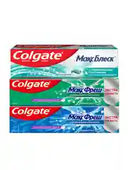 Набор зубных паст Colgate Макс Взрывная мята + Нежная мята + Кристальная мята