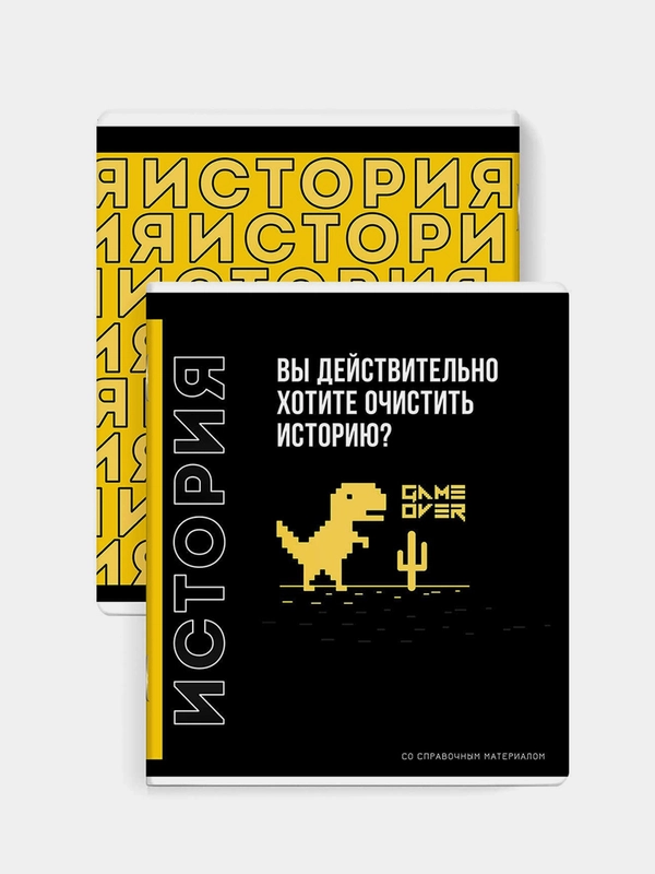Тетрадь предметная Феникс+ "ИСТОРИЯ", А5+, клетка, мягкий переплёт, 48 л