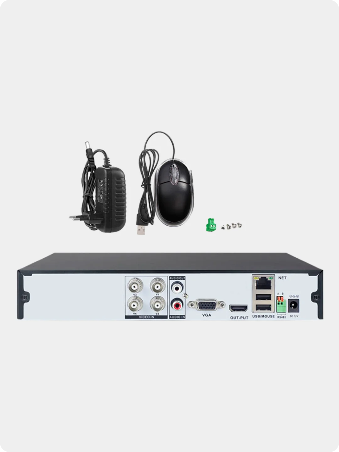 Гибридный видеорегистратор Ps-Link A2104HN на 4 канала для камер 2Мп