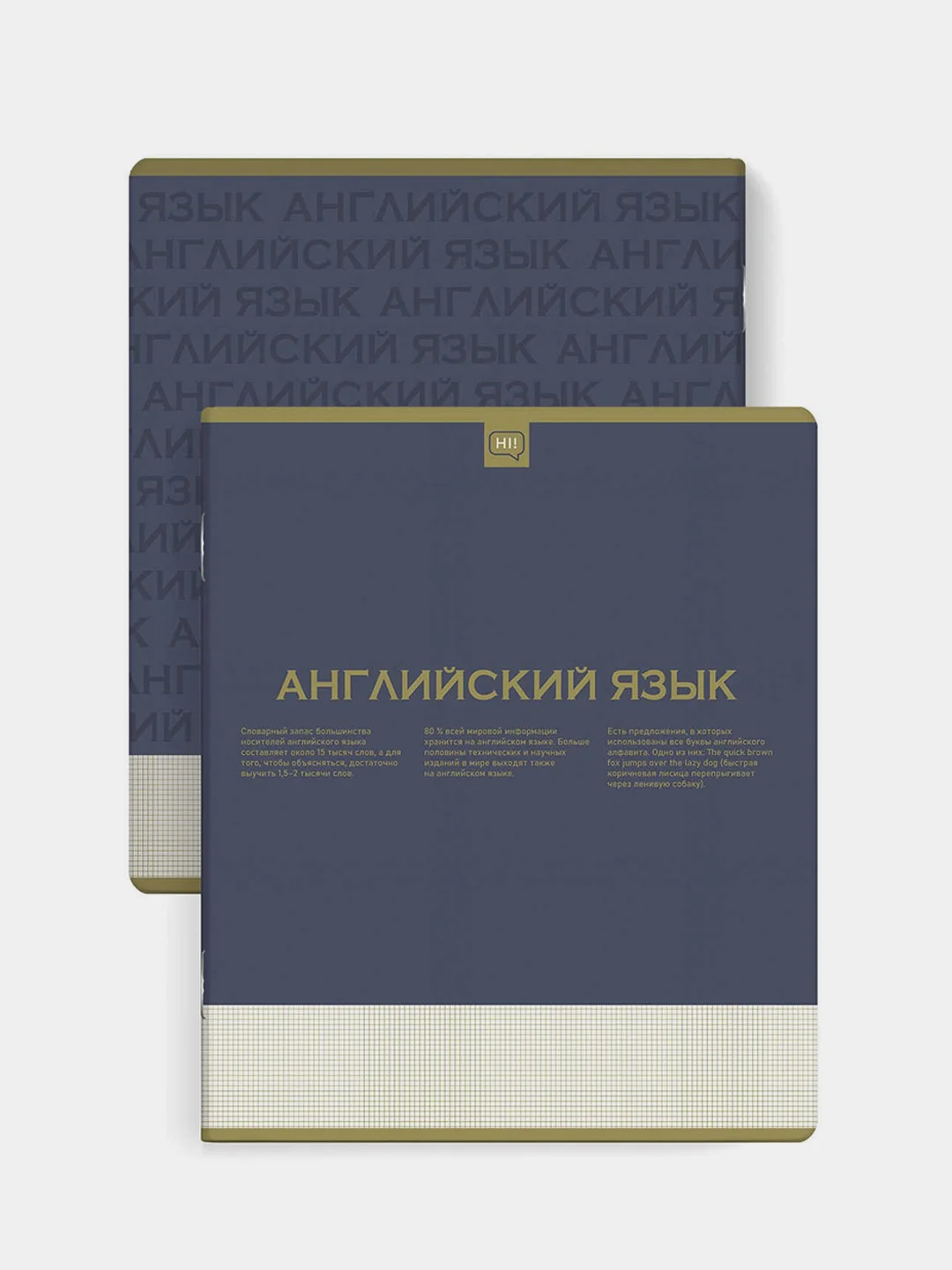 Тетрадь предметная Феникс+ "АНГЛИЙСКИЙ ЯЗЫК", клетка, "софт-тач", 48 л