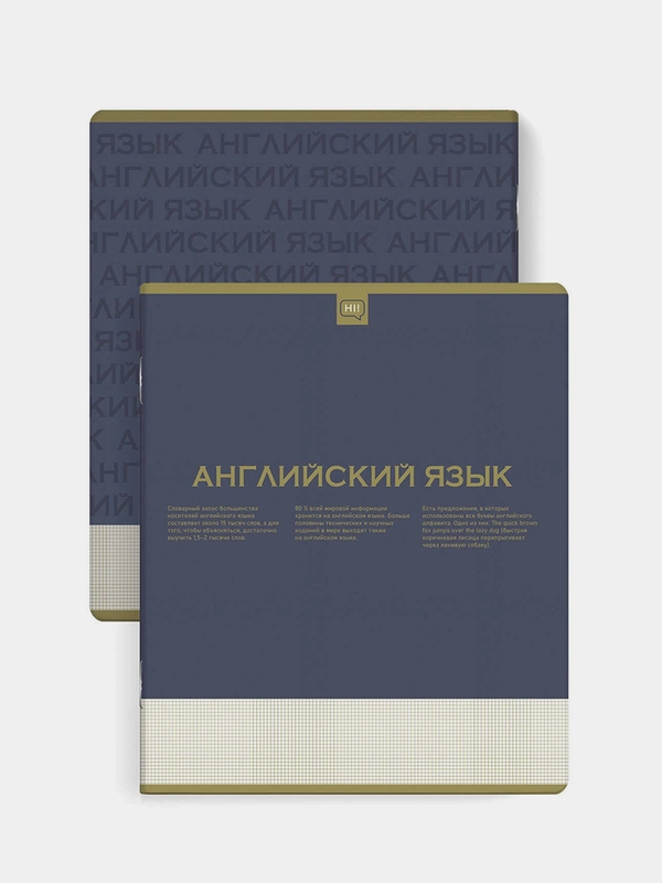 Тетрадь предметная Феникс+ "АНГЛИЙСКИЙ ЯЗЫК", клетка, "софт-тач", 48 л