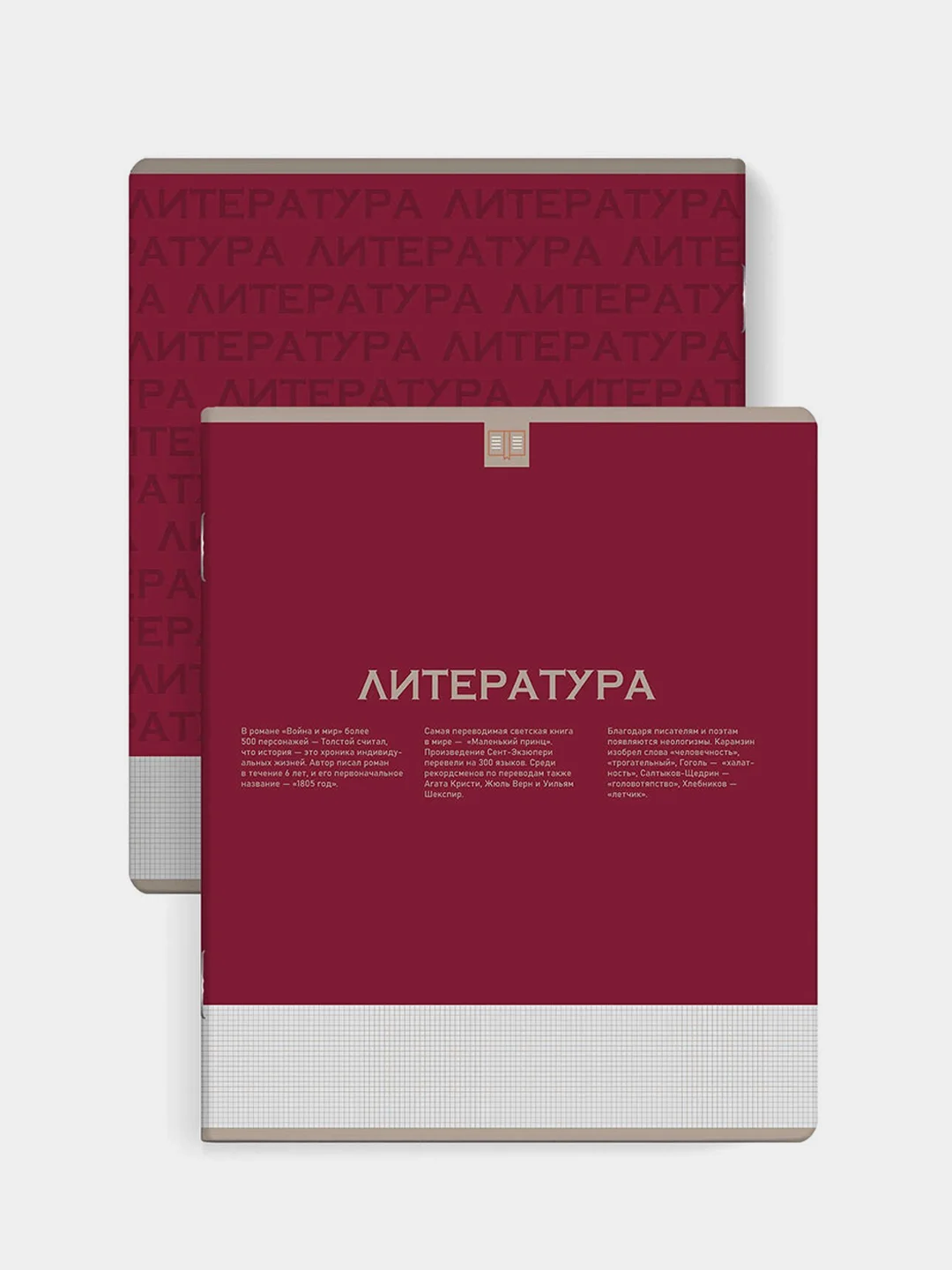 Тетрадь предметная Феникс+ "ЛИТЕРАТУРА", линия, переплёт "софт-тач", 48 л