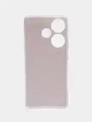 Пурпурный силиконовый чехол на Redmi Turbo 3 / Редми Турбо 3 прозрачный, с рисунком, защита камеры
