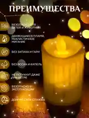 Свеча светодиодная мерцающая