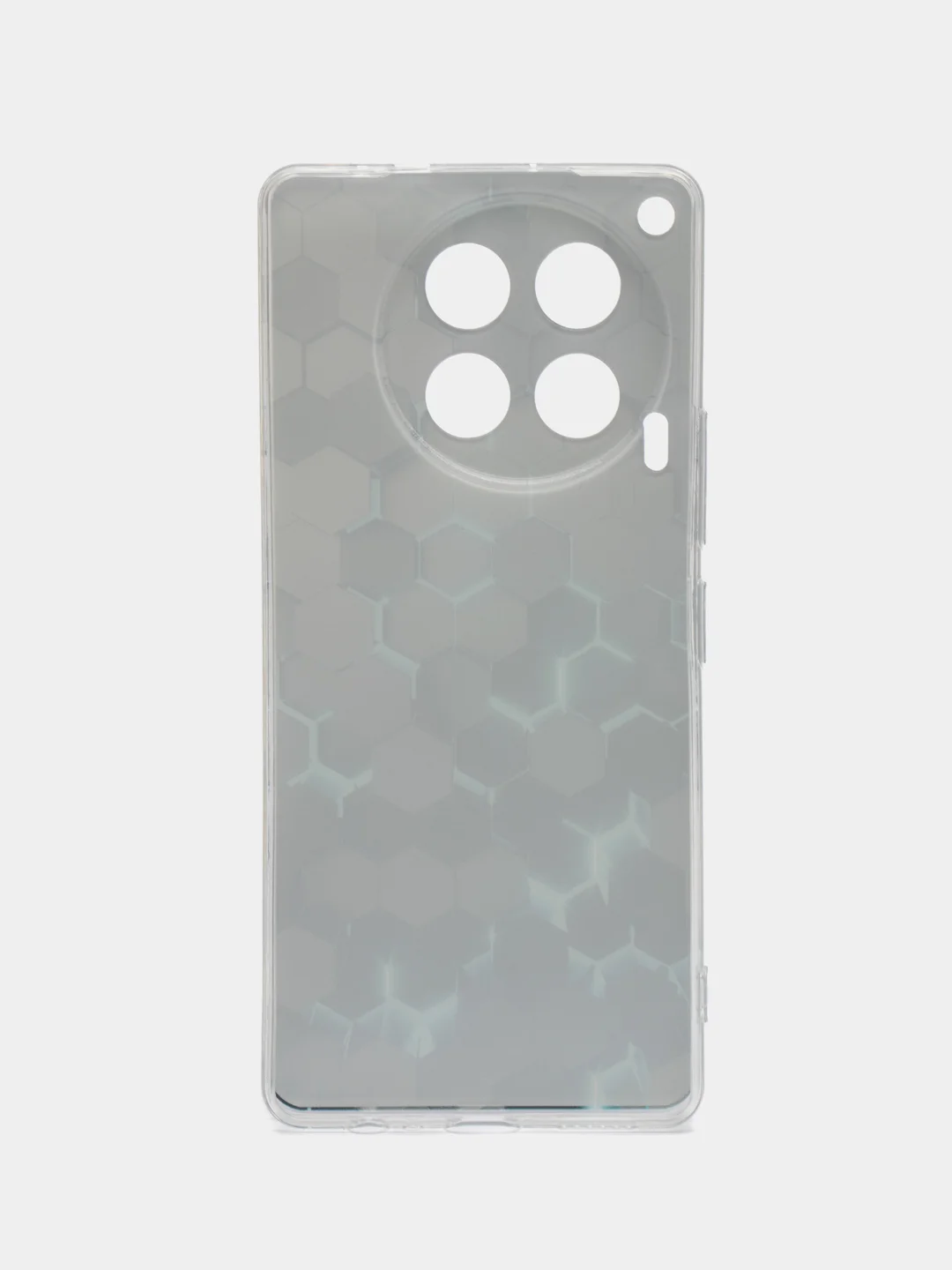 Бирюзовый чехол на Tecno Camon 30 4G / Текно Камон 30 4G прозрачный, с рисунком, защита камеры