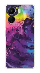 Пурпурный силиконовый чехол на Xiaomi Redmi 13C/Poco C65 (Сяоми Редми 13C/Поко С65), с рисунком