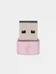 Розовый адаптер-переходник USB Type-C на USB-A OTG