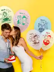 Воздушные шарики "Love is..." 30 см, 5 шт