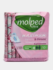 Прокладки женские Molped Ultra Normal, нормальная впитываемость, 10 шт