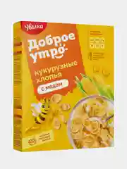 Готовый завтрак Увелка "Хлопья кукурузные", с медом, 275 г