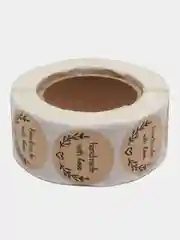 Белый стикеры в рулонах спасибо, хенмейд, thank you, hand made