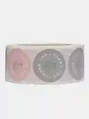 Белый стикеры в рулонах спасибо, хенмейд, thank you, hand made