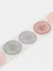 Белый стикеры в рулонах спасибо, хенмейд, thank you, hand made