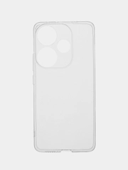 Силиконовый чехол на Redmi Turbo 3 / Редми Турбо 3 прозрачный, с рисунком, защита камеры