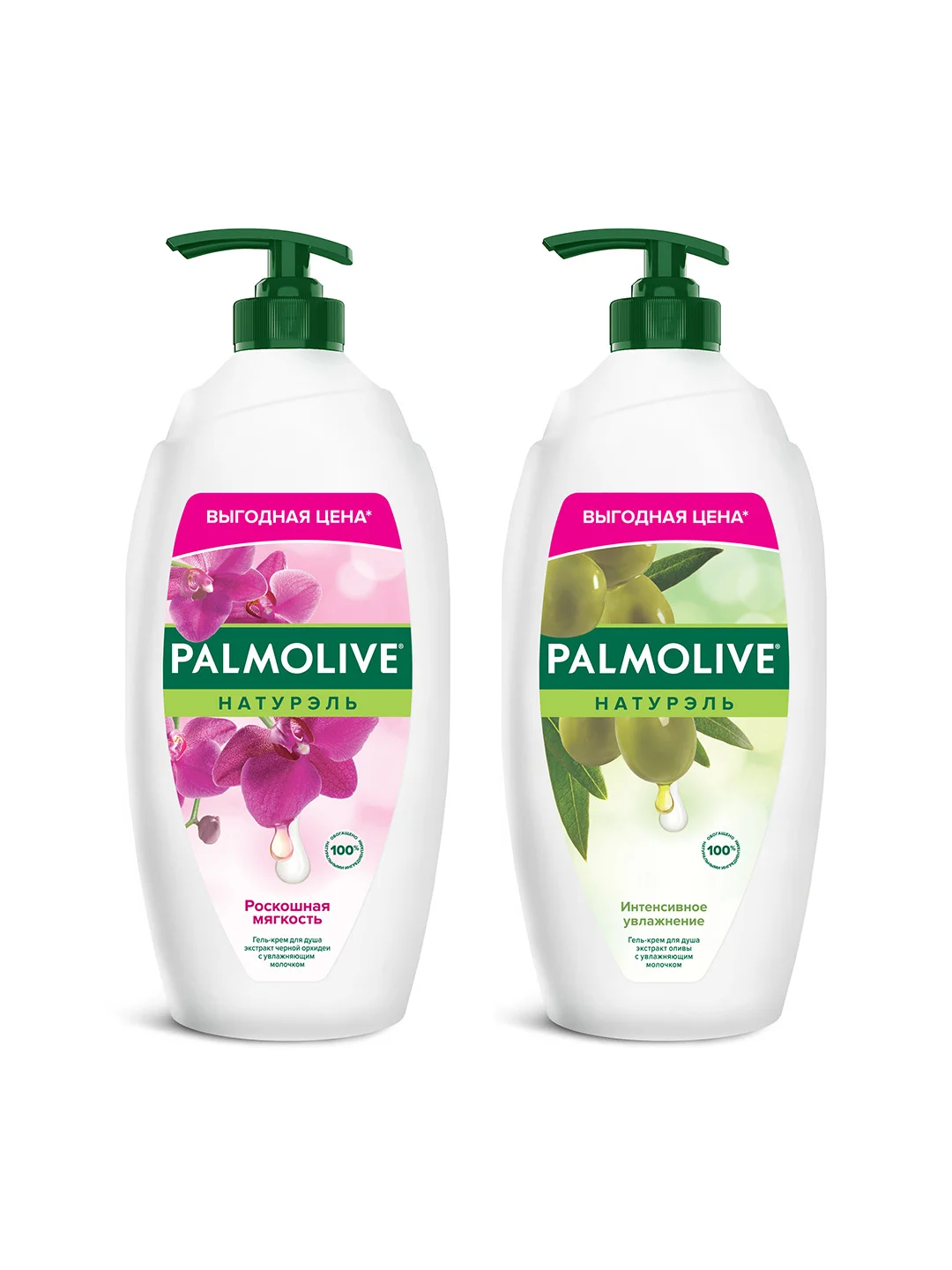 Гель для душа Palmolive с Оливкой и молочком, 750 мл и Palmolive с молочком, 750 мл