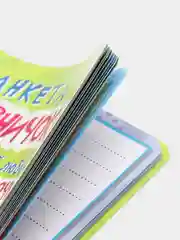 Салатовый дневничок анкета для девочек, пластиковая обложка на спирали 128х215мм 72 стр. Проф-Пресс