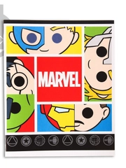 Тетрадь 48 листов в клетку, картонная обложка, "Marvel" Мстители
