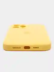 Желтый чехол iPhone, Айфон 12 Про Макс, Pro Max, силиконовый