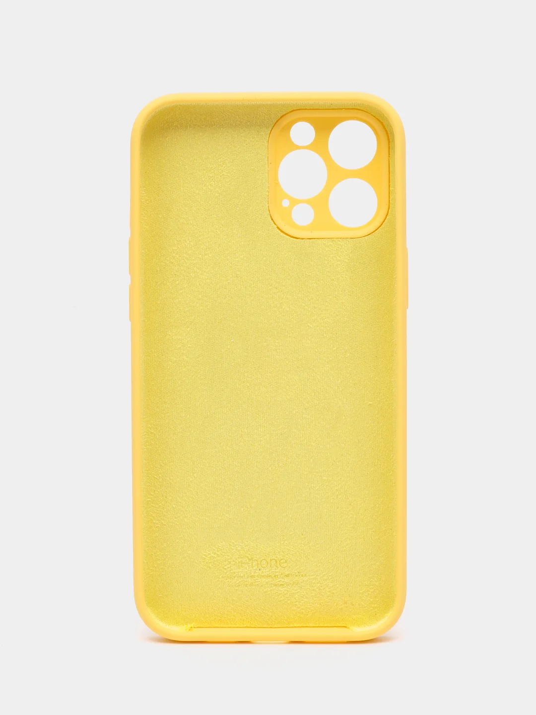 Желтый чехол iPhone, Айфон 12 Про Макс, Pro Max, силиконовый