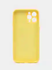 Желтый чехол iPhone, Айфон 12 Про Макс, Pro Max, силиконовый
