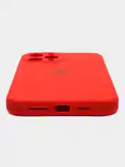 Красный чехол iPhone, Айфон 12 Про Макс, Pro Max, силиконовый