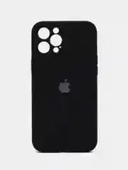 Черный чехол iPhone, Айфон 12 Про Макс, Pro Max, силиконовый