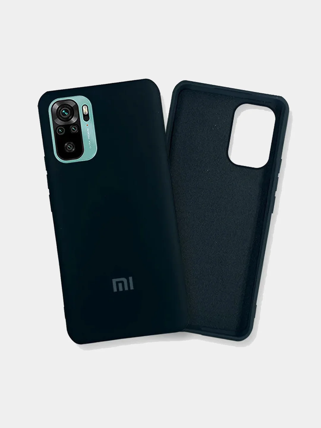 Черный чехол силиконовый для Xiaomi Redmi Note 10