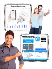 Зеленый умная беспроводная WiFi розетка 20А Green