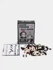 Черный детский 3D конструктор, игрушка развивающая, Hello Kitty, Kuromi, Пикачу, фигурки из аниме