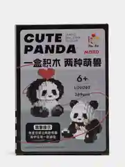 Черный детский 3D конструктор, игрушка развивающая, Hello Kitty, Kuromi, Пикачу, фигурки из аниме