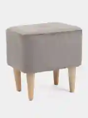 Серый пуф MONOFIX, ЧЕТТ, велюр