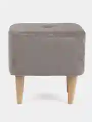 Серый пуф MONOFIX, ЧЕТТ, велюр