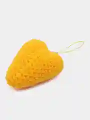 Желтый брелок сердечко
