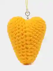 Желтый брелок сердечко