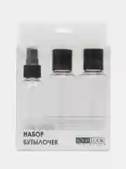 Розовый набор дорожный: бутылочки для косметических средств ЮниLook, 3 штуки