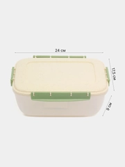 Контейнер для хранения продуктов с защелками, герметичный